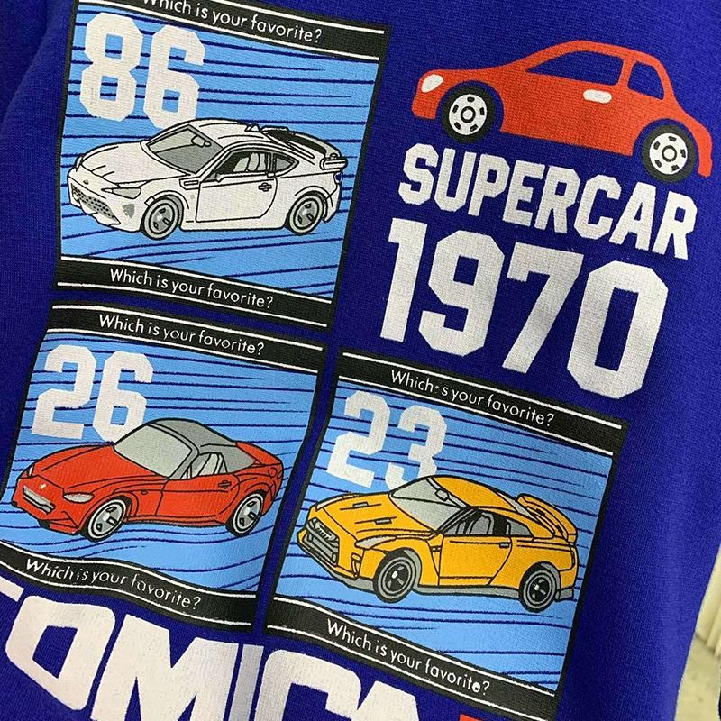 Hot-Selling New Arrival Boys And Girls Baby Tomica Brushed Hoody 8 Colors Cotton Japanese