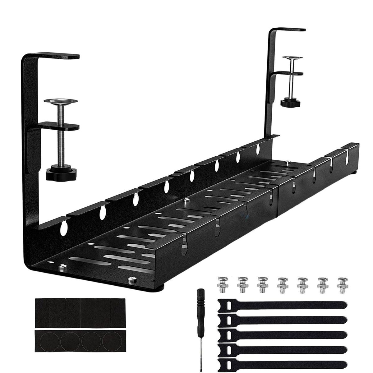 Under Desk Cable Organizer Cable Management Under Desk Tray For Black
