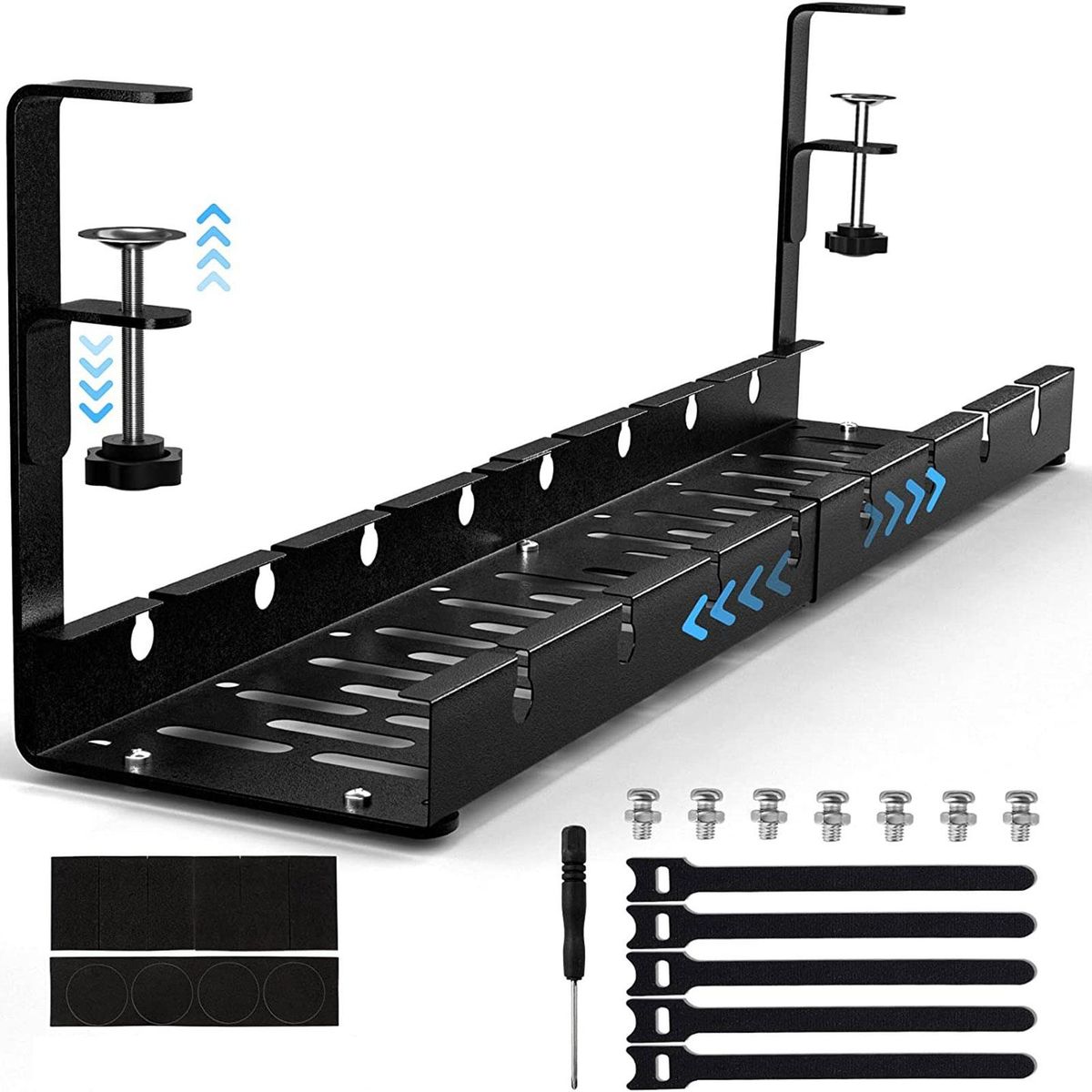 Under Desk Cable Organizer Cable Management Under Desk Tray For Black