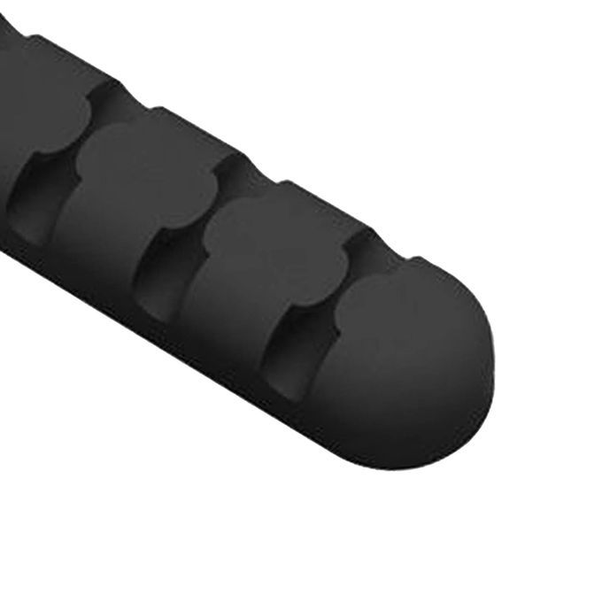 Silicone Adhesive Charging Cable Management Clips Holder Black