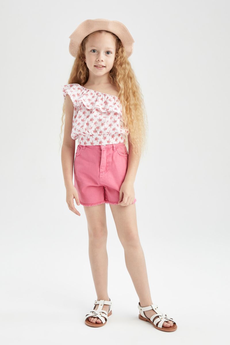 Girl Mom Fit Woven Short - Pink