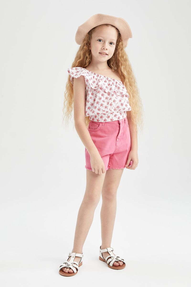 Girl Mom Fit Woven Short - Pink