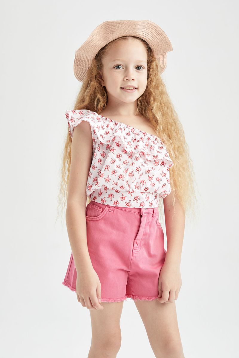 Girl Mom Fit Woven Short - Pink