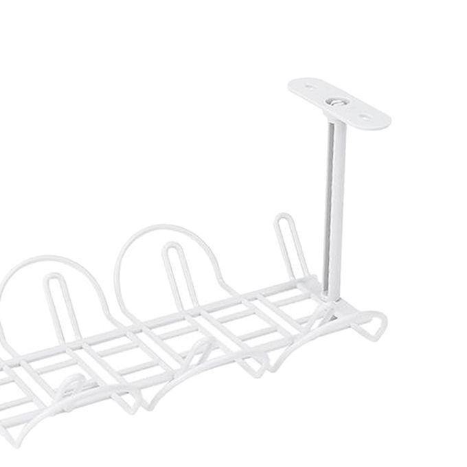 Under Desk Cable Management Tray Cable Organizer For Wire White