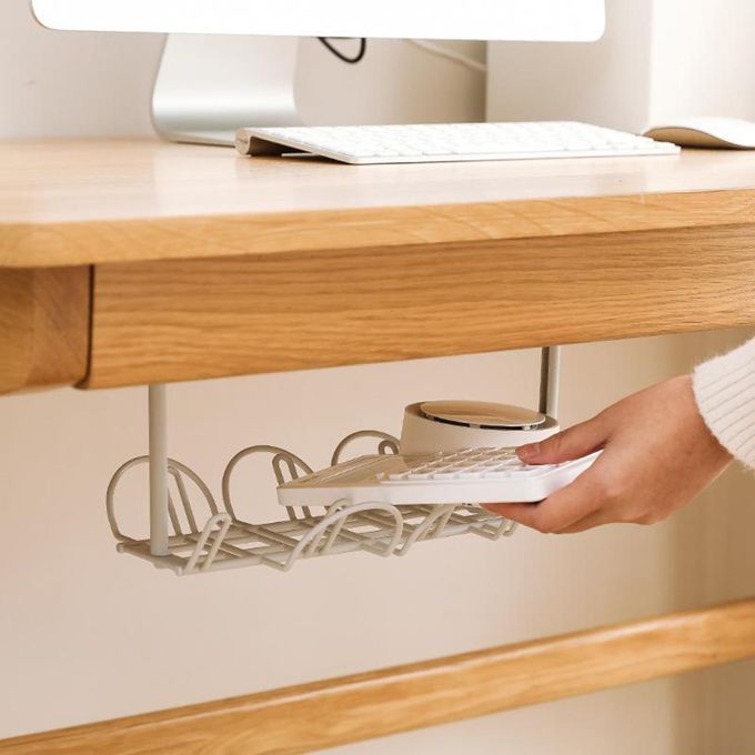 Under Desk Cable Management Tray Cable Organizer For Wire White
