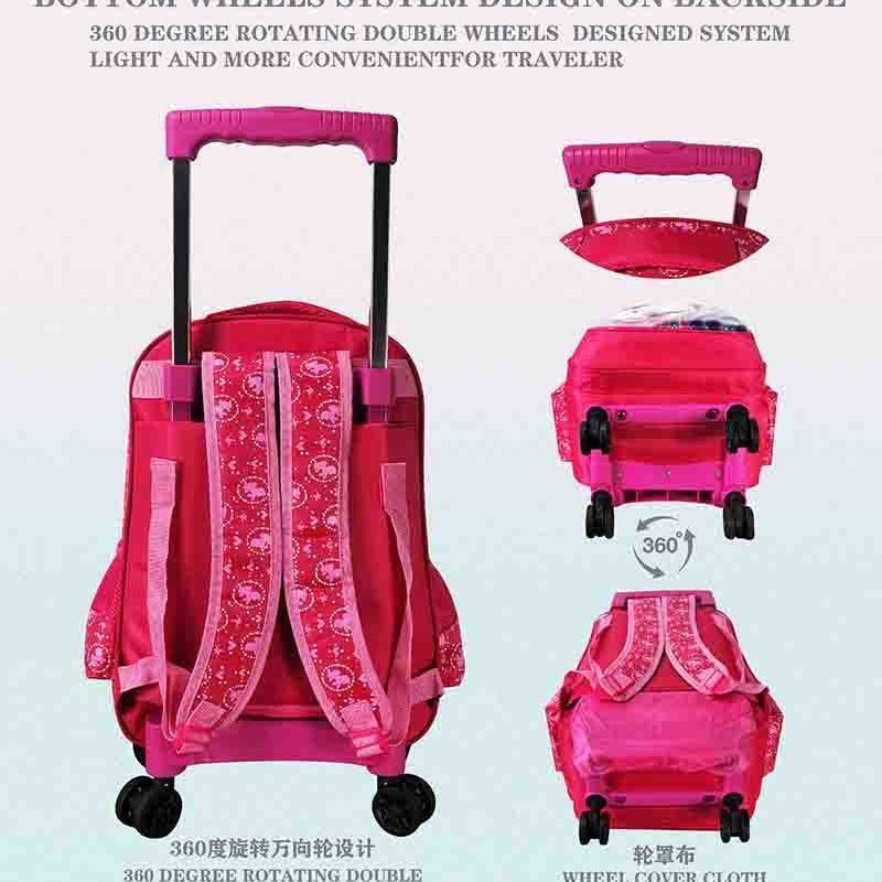 17" Quality Trolley 5-in-1 School Bag