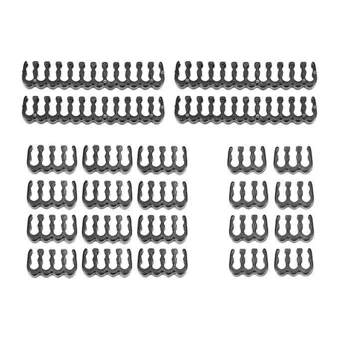 Cable Manager Computer Clamp Clips Power Cables Black