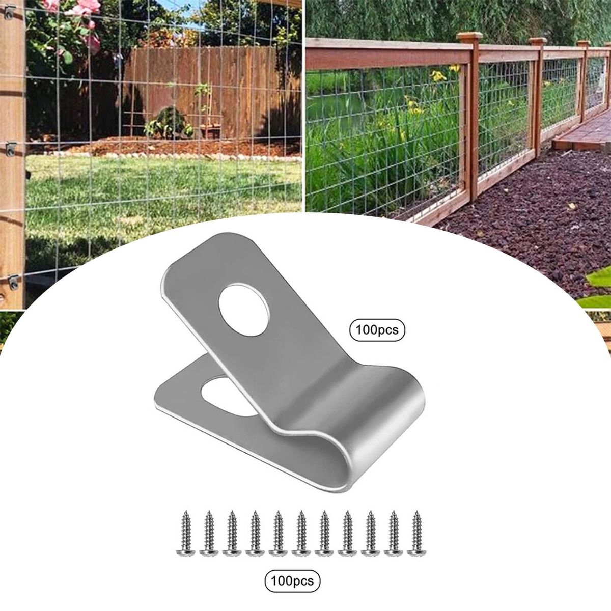 Fence Wire Clamp Stainless Steel Fencing Mount Aluminum