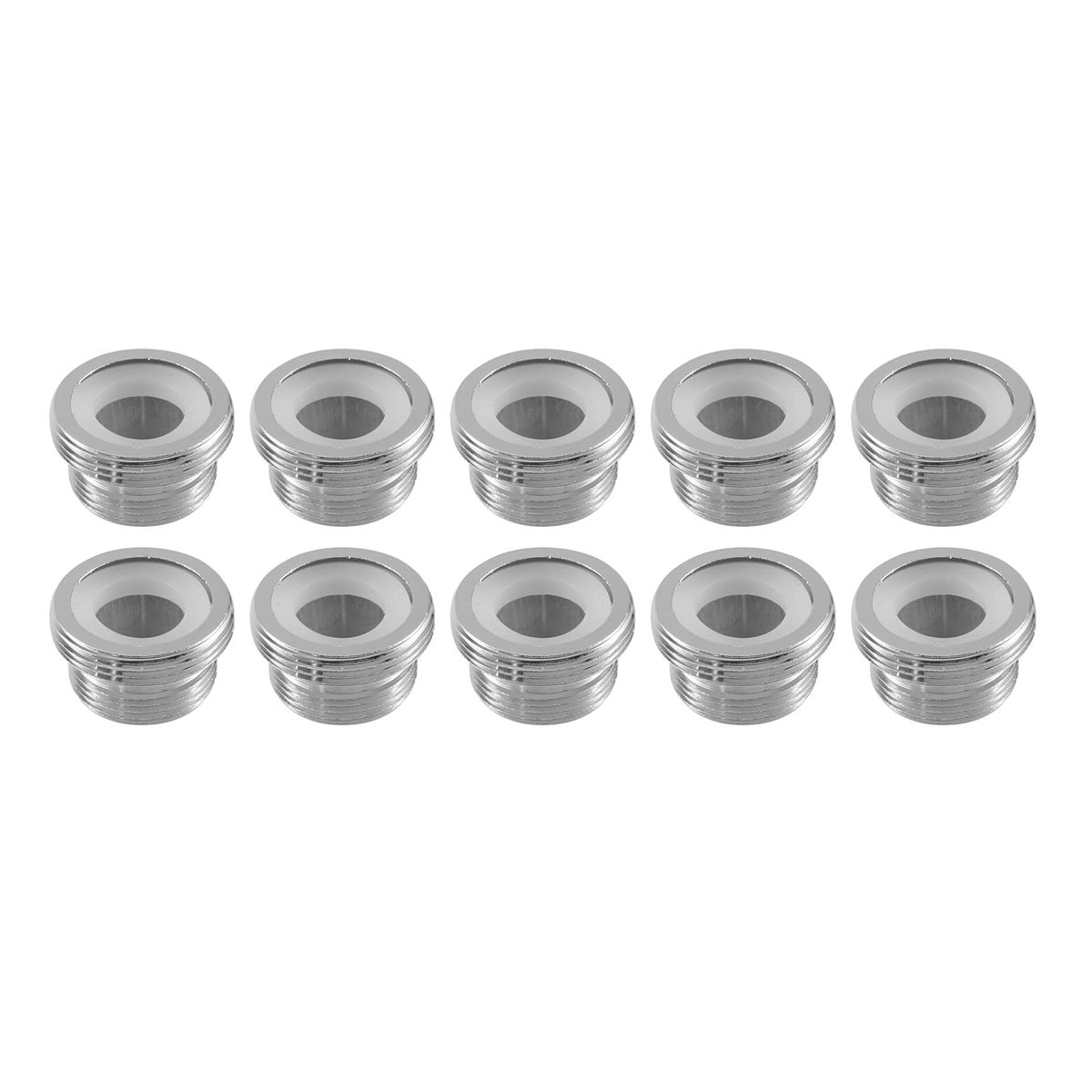 Faucet Transfer Nozzle Bubbler 22 Fine Tooth Nozzle 4 Points Coarse Tooth Conversion Joint Hose Via Diverter 10PCS