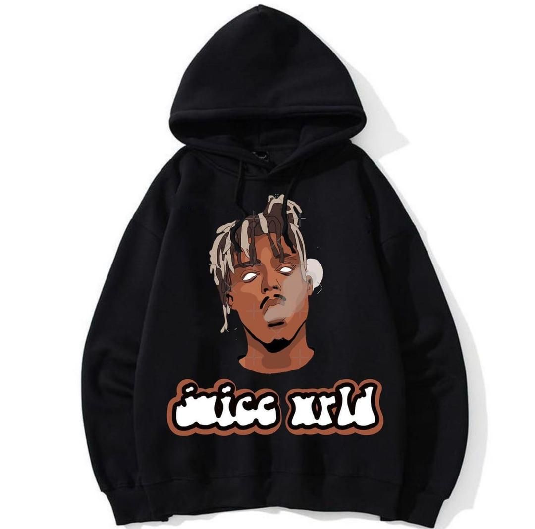 Juice Wurld Inspired Hoodie Black