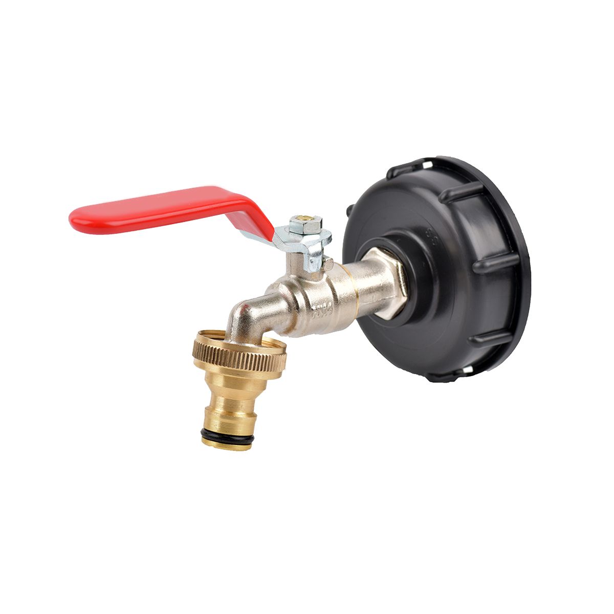 IBC Tank Alloy Tap Adapter S60X6 Coarse Thread Valve Fittings Garden Hose Connector Metal Drain Tool