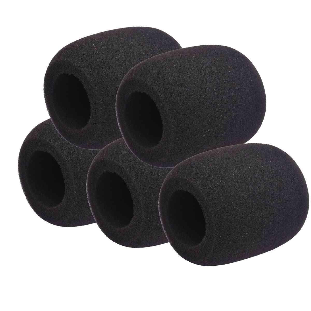 5Pcs Microphone Foam Windshield Windscreen Noise Reduction