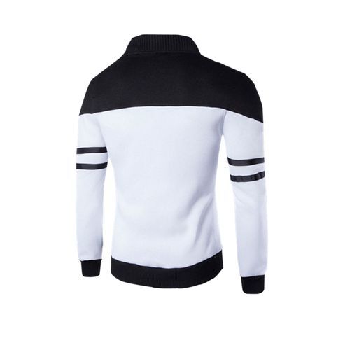 Men Lightweight Winter Varsity Jacket - White