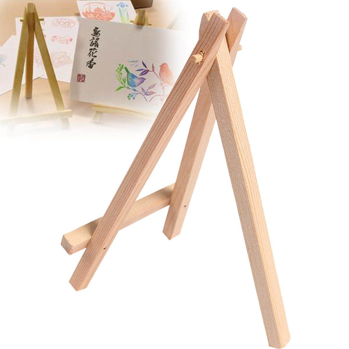 4 X Small Timber Easel Display Wood Wooden Stand 24 Cm New