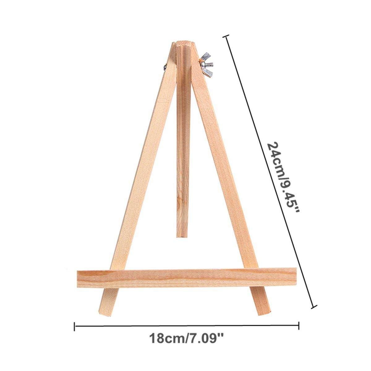 4 X Small Timber Easel Display Wood Wooden Stand 24 Cm New
