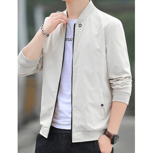 Men's Jackets Lightweight Coats Half Coats Fashion - White