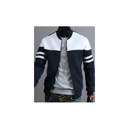 Unisex Unique Well-Tailored Jacket - Blue & White