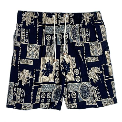 Beach Comfortable And Leisurely Cotton And Linen Floral Ethnic Shorts 4 In 1