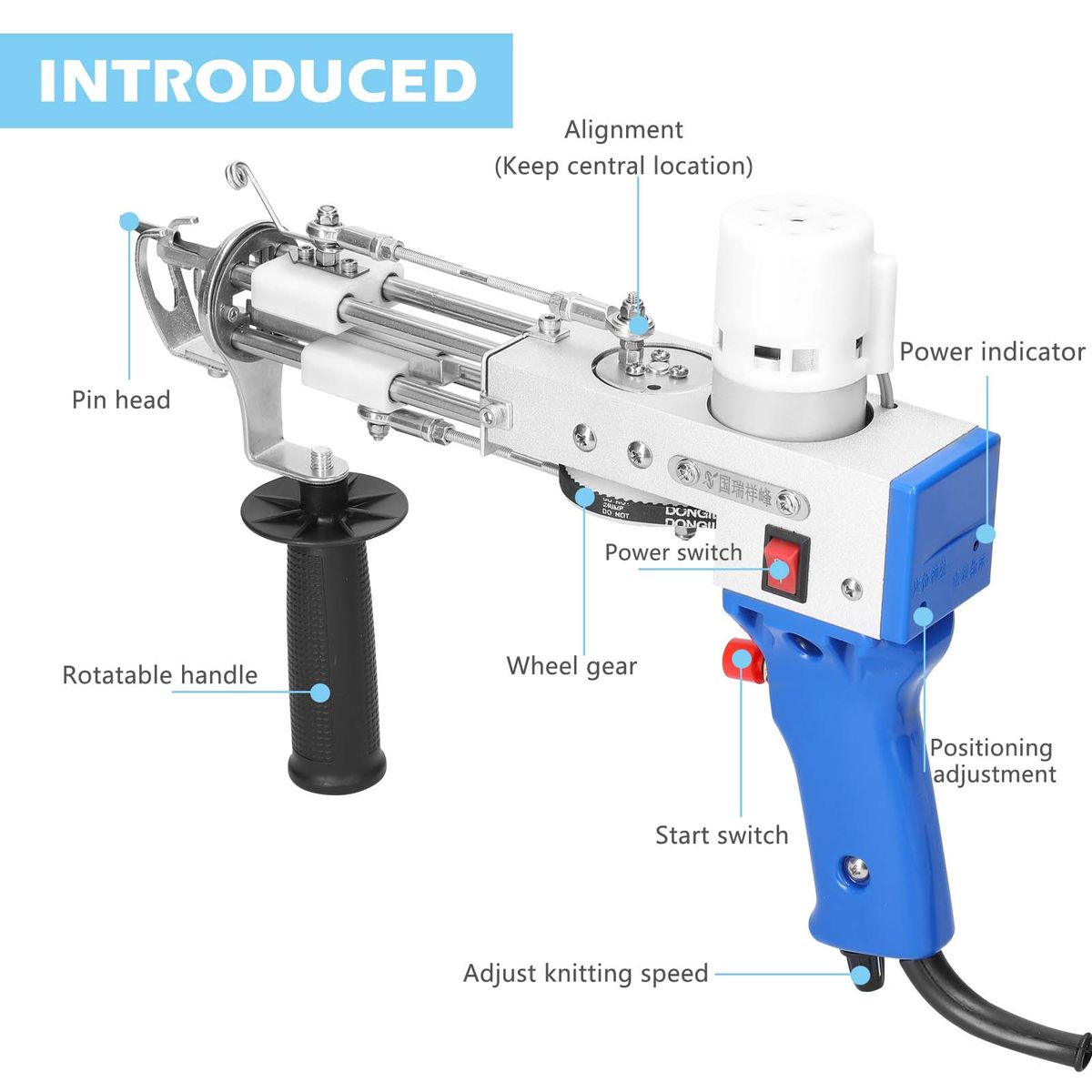 Electric Rug Carpet Tufting Weaving Machine Professional