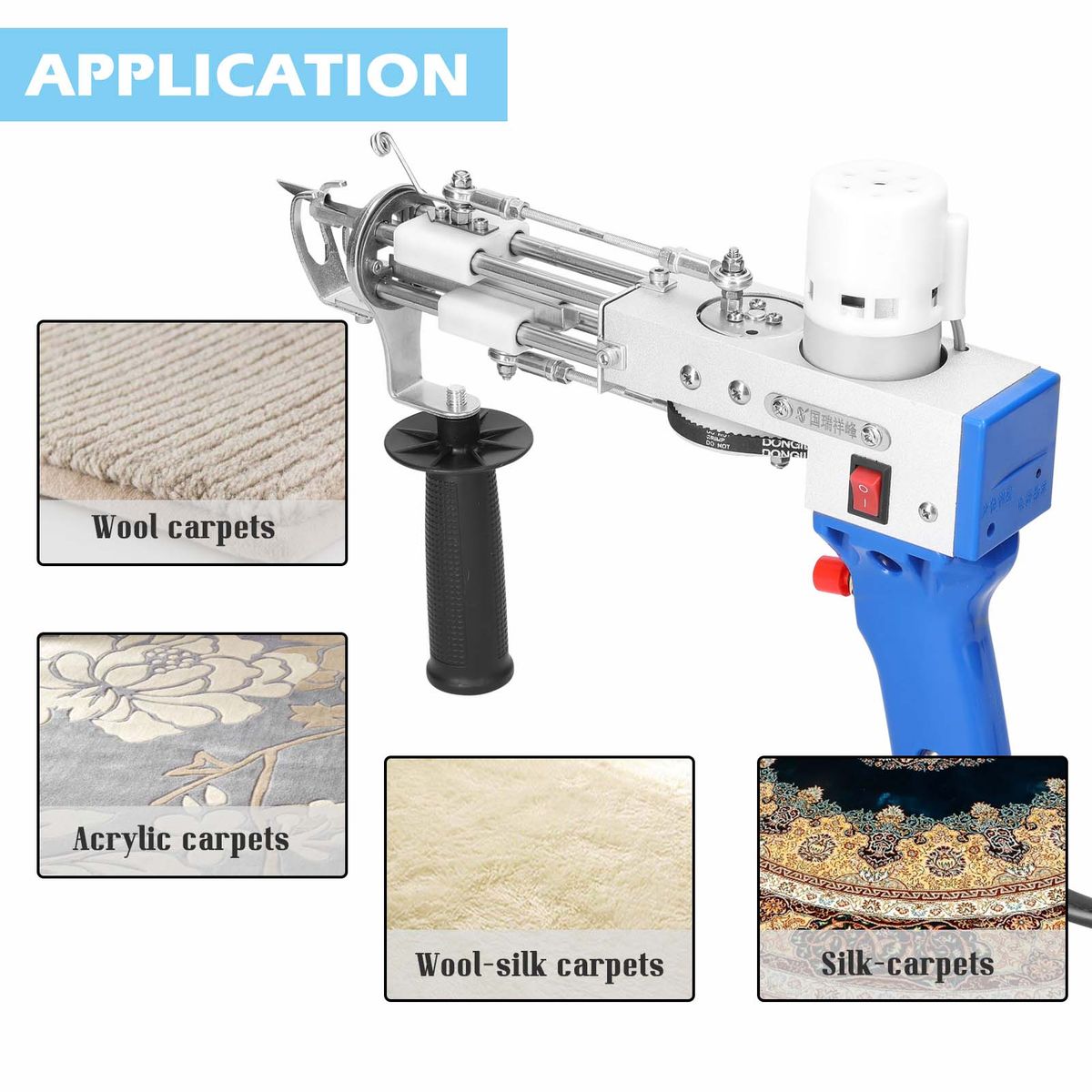 Electric Rug Carpet Tufting Weaving Machine Professional