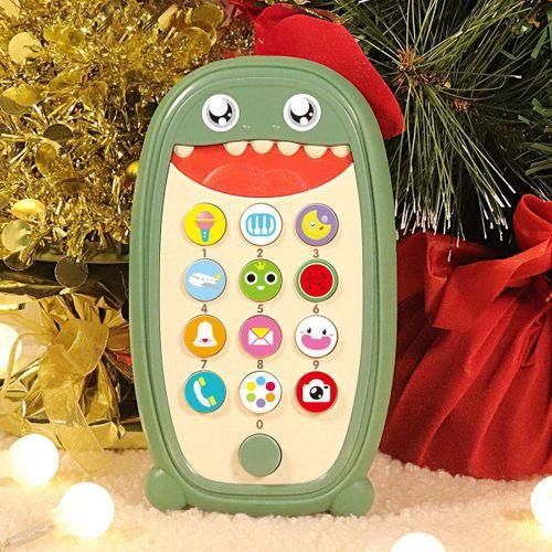 Dinosaur Phone Toy For Babies With Removable Soft Teether