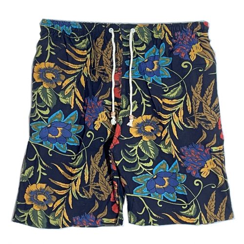 Cotton Linen Floral Short
