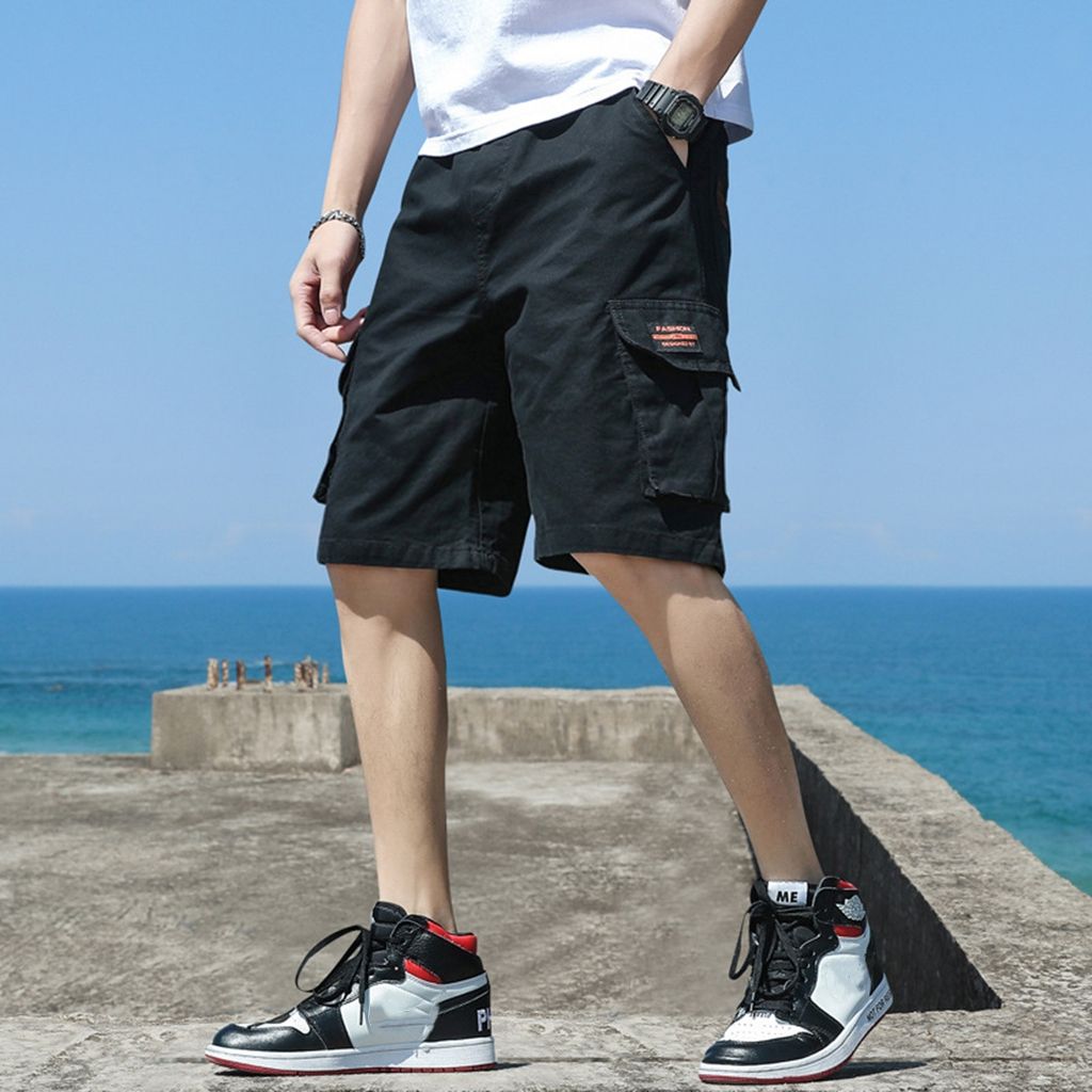 Men's Fashion Casual Shorts-black