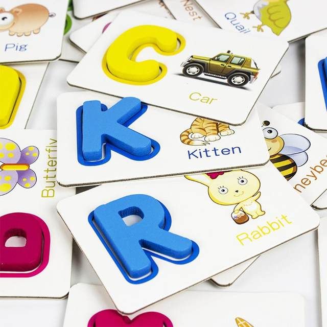 Children's English Letters Learning Alphabet Cards