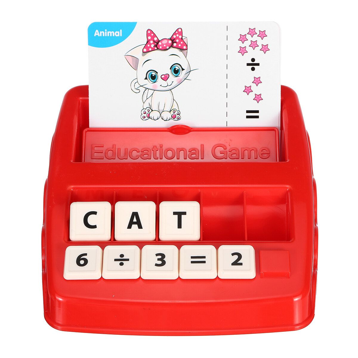 2 IN 1 Kids Alphabet Word Literacy Fun Spelling Matching Math Number Vocabulary Game English ABC Children Learning Educational Gift Toy Children Home Learning