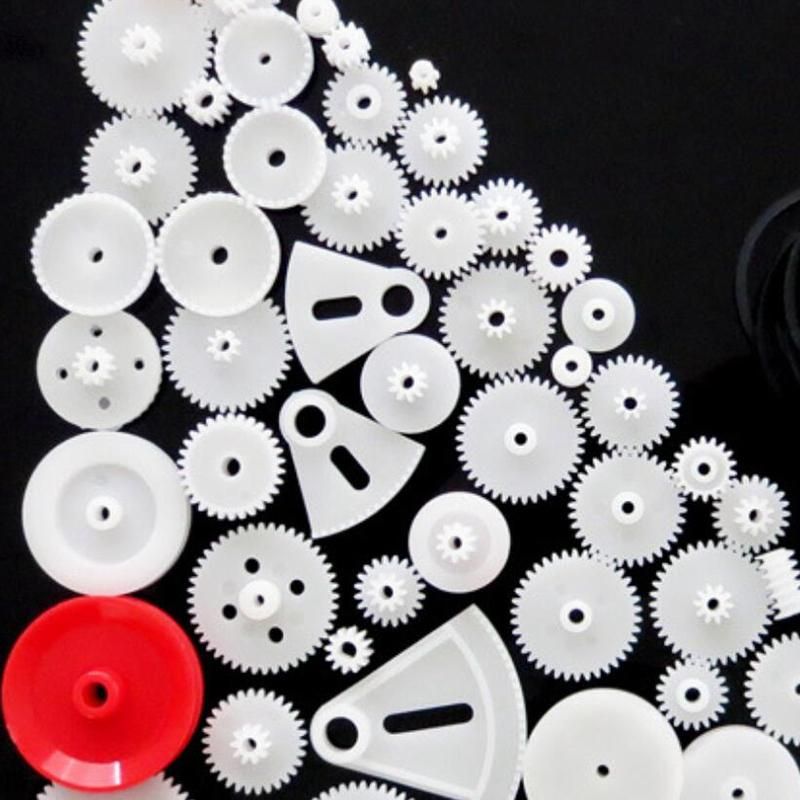 81 pcs Plastic Gear Bag DIY Craft Model Making Gear Rack