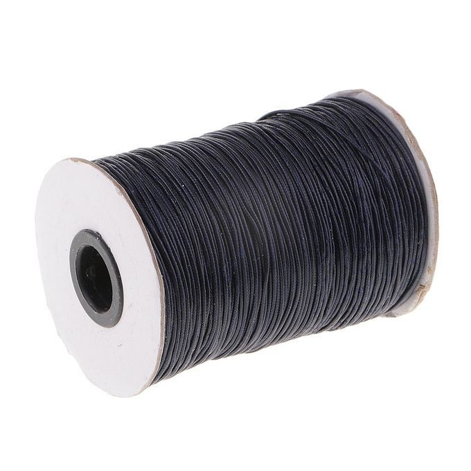 DIY Waxed Cotton Cord Wire Thread Beading Macrame String Navy Blue