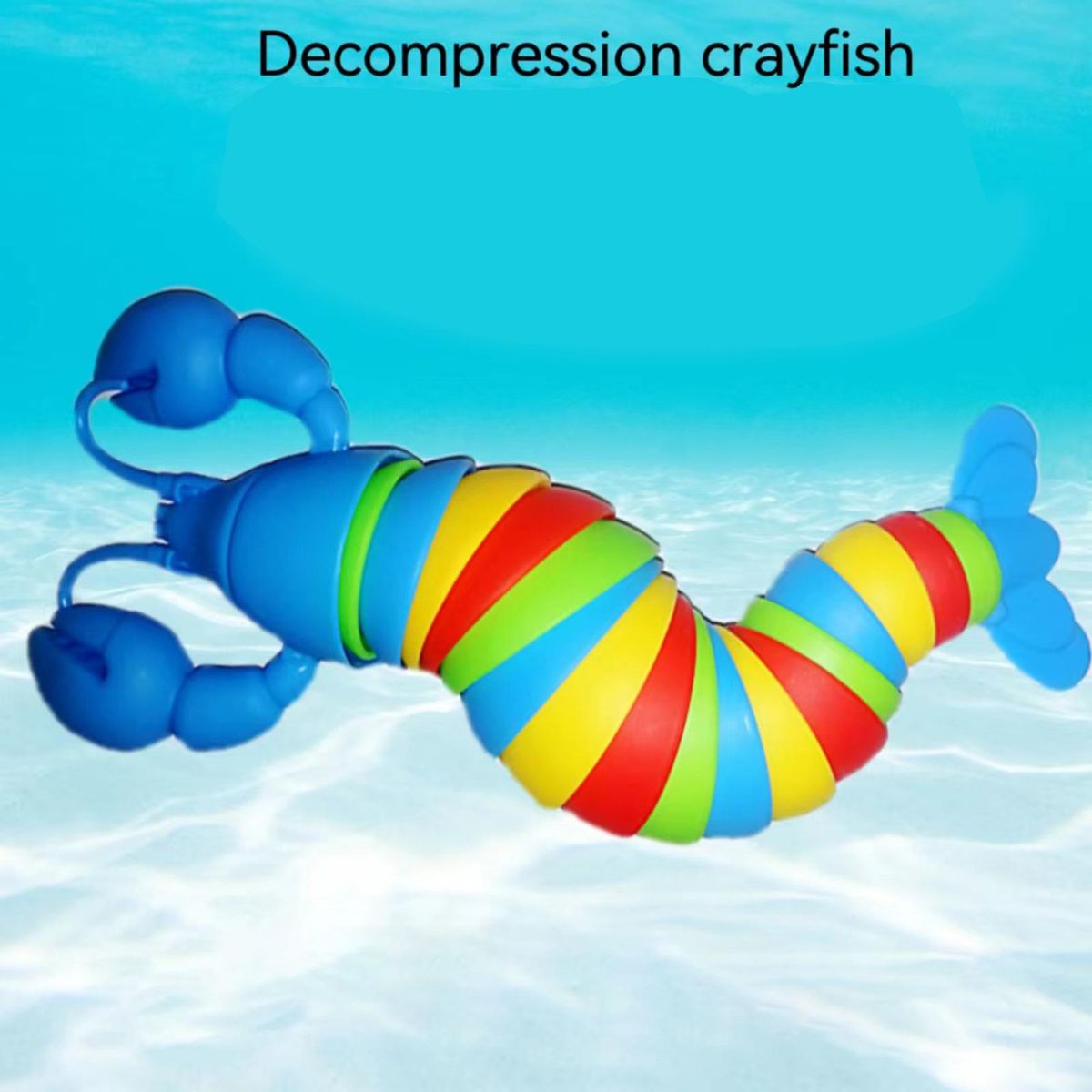 Kids Toy Anti-Stress Decompression Crawfish Blue