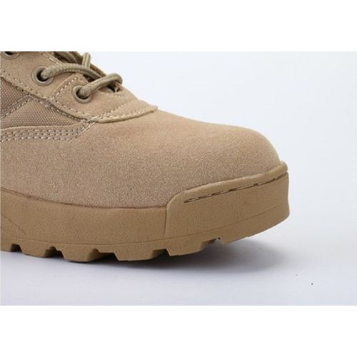 Mens Boots Safety Boots Fashion Mens Shoes Boots Outdoor Hiking Boots -Khaki