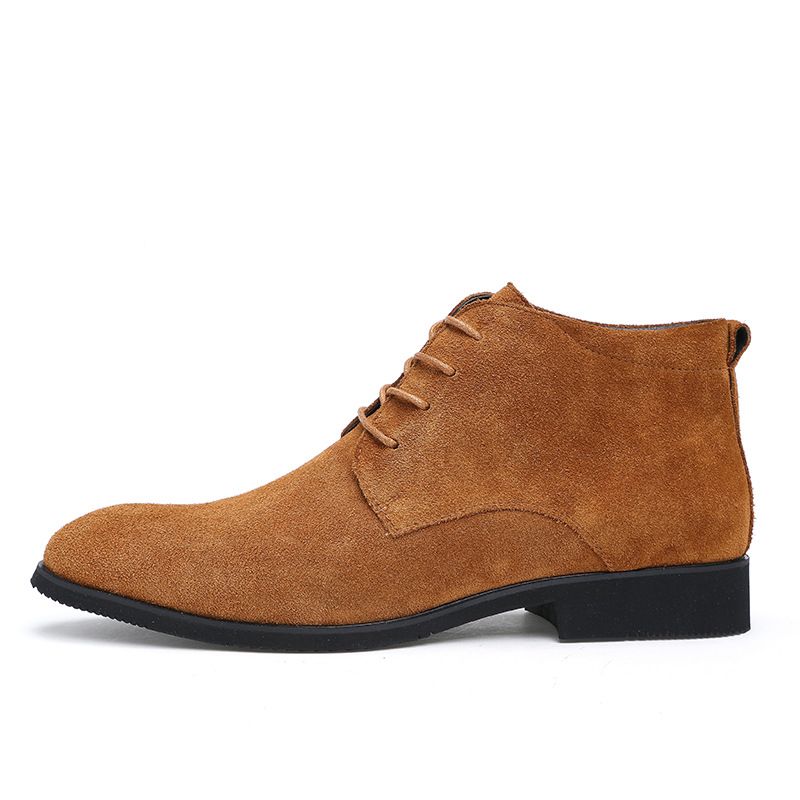 Draft Chelsea Lace-up Boots In Brown
