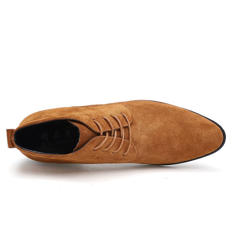 Draft Chelsea Lace-up Boots In Brown