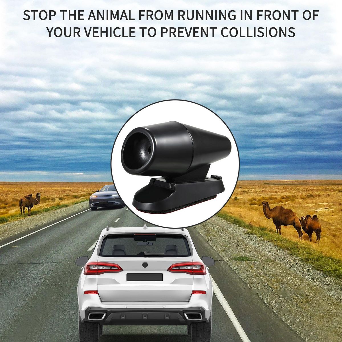 2 PCS Deer Whistles Wind Deer Warning Devices Collision Alerts Wildlife Warning Device for Truck Vehicles Cars,Motorcycles