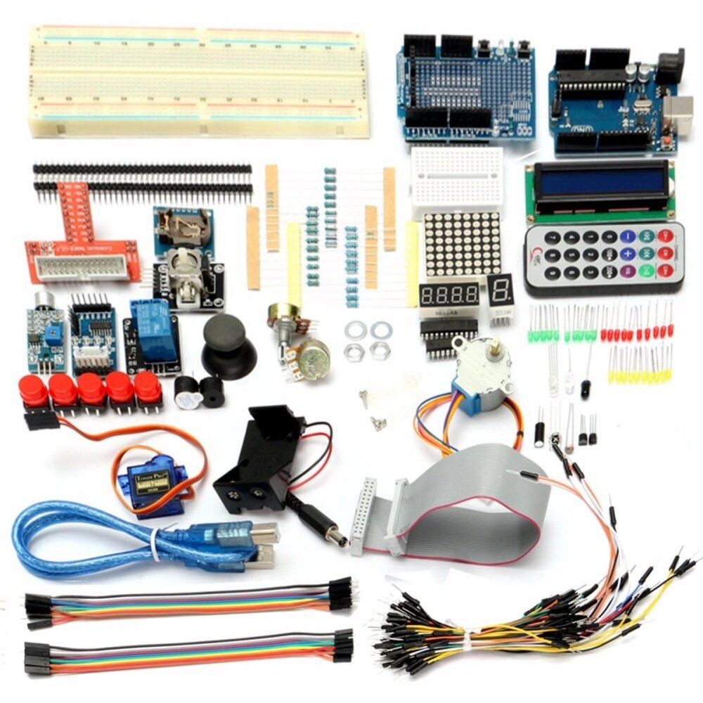 Ultimate Starter Learning Kit For Arduino UNO R3 1602 LCD Servo Motor Relay RTC