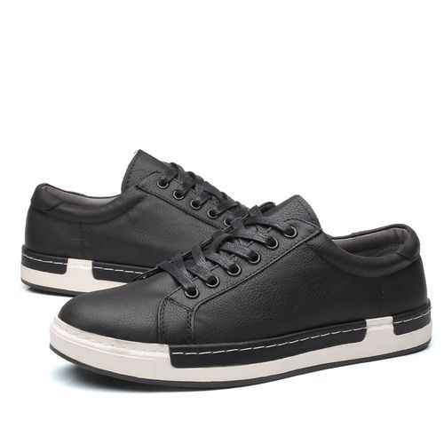 Men Skate Shoes Male Breathable Casual Big Size Shoes Black