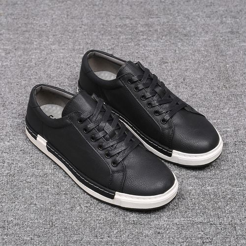 Men Skate Shoes Male Breathable Casual Big Size Shoes Black