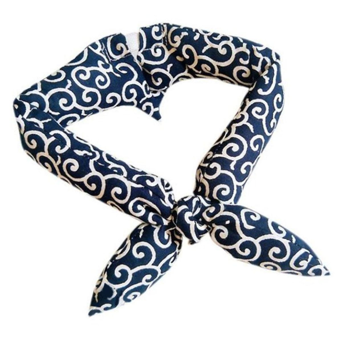 Long-lasting Pet Scarf Japanese-inspired Pet Scarf Bandana for Furry Navy Blue
