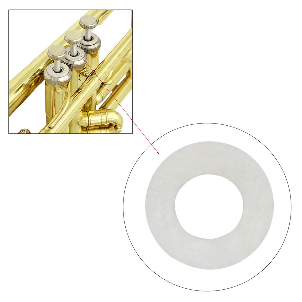 Trumpet Trombone Cornet Cotton Valve Stem Washers Wind