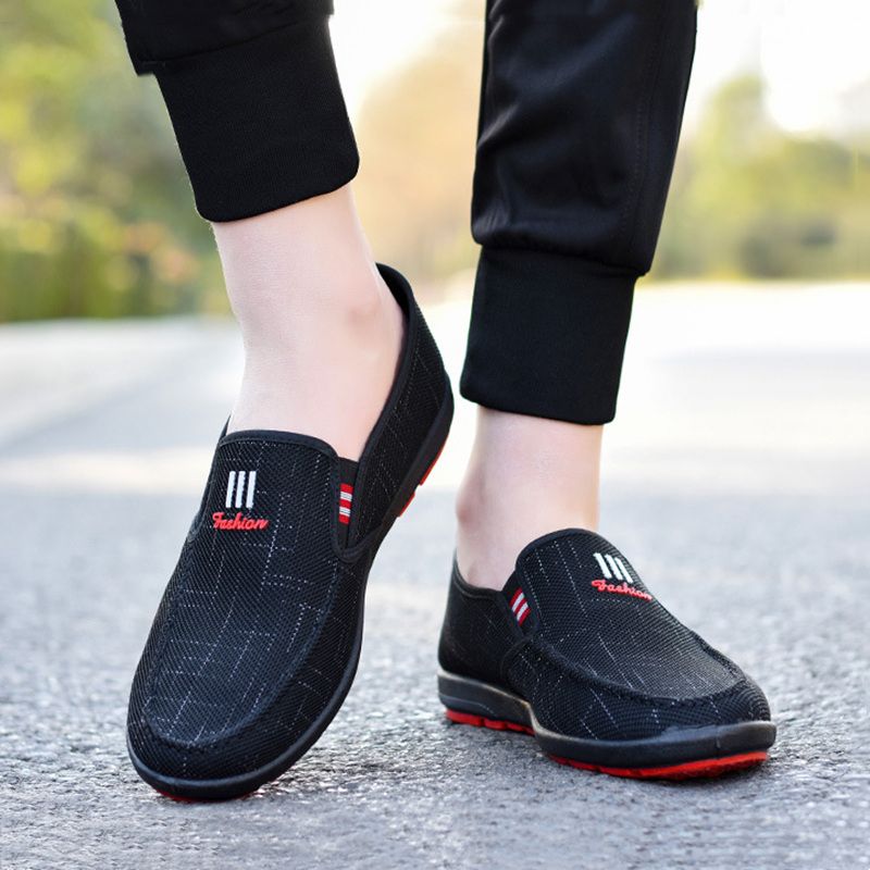 Men's Shoes Canvas Loafers Classic Loafers Slip-On Shoes  Men's Casual Shoes