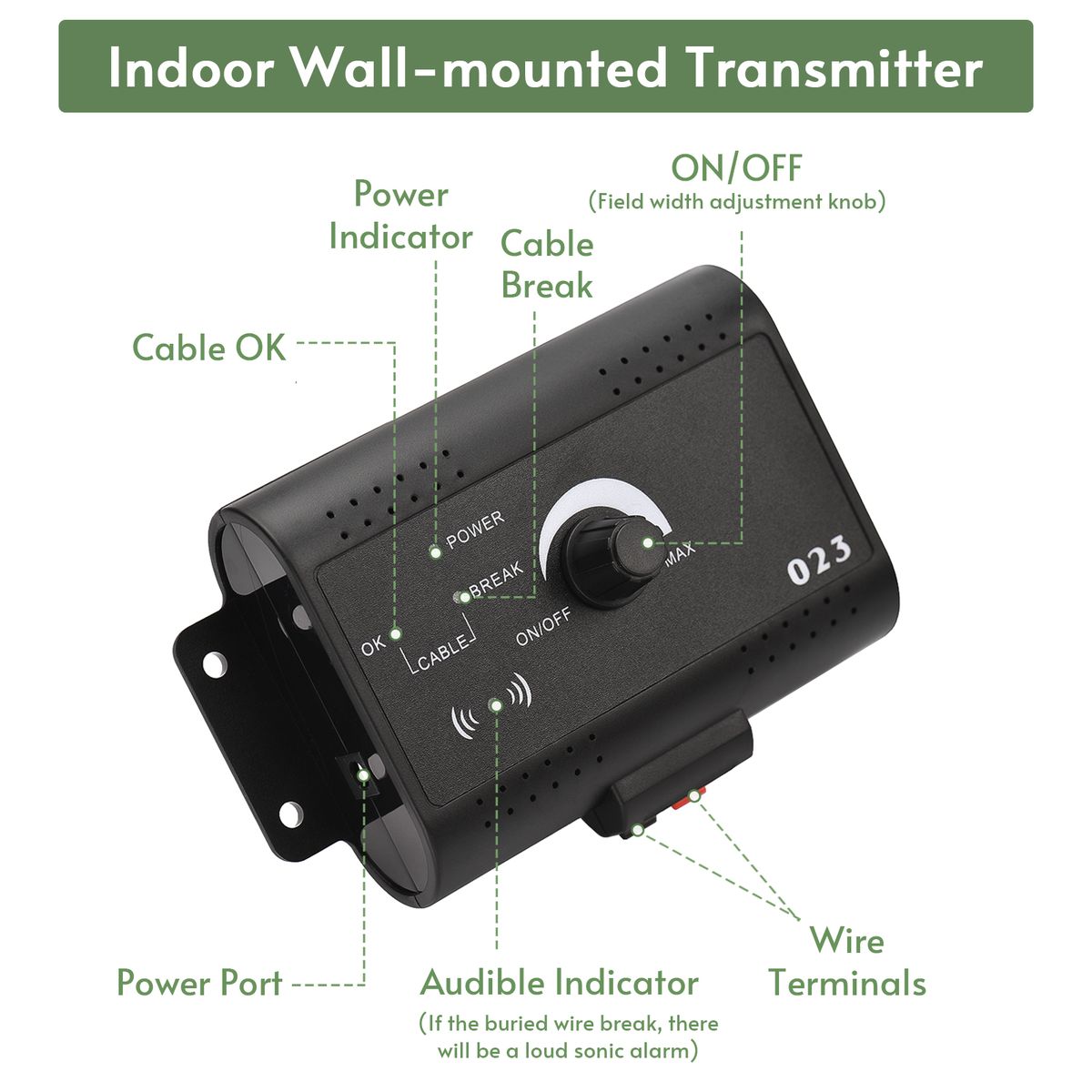 Electronic Pet Fencing System Wireless Electric Dog Fence