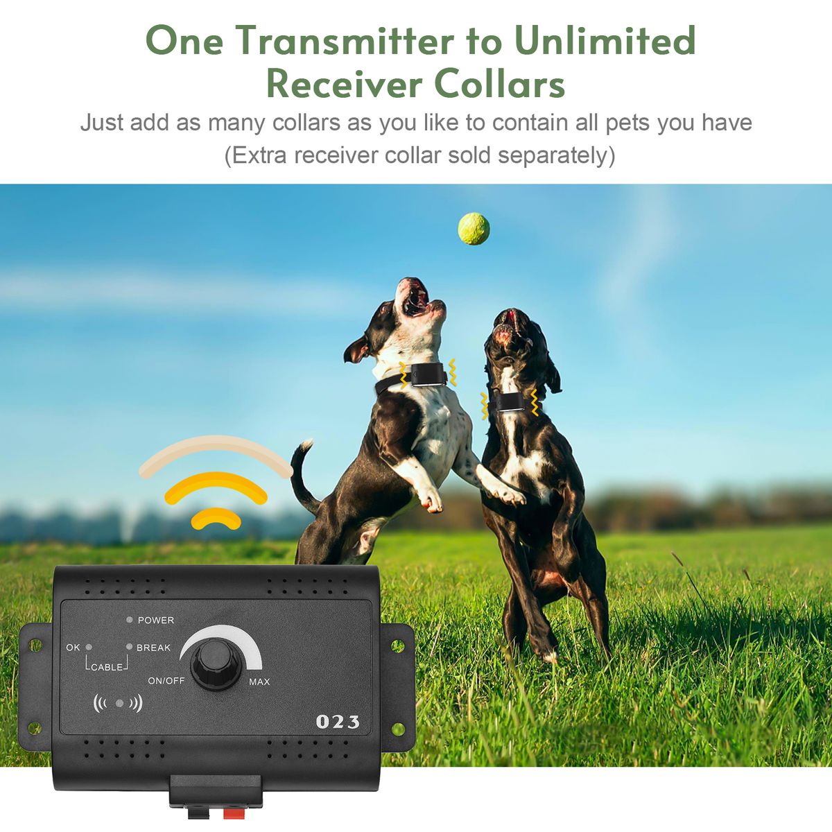 Electronic Pet Fencing System Wireless Electric Dog Fence