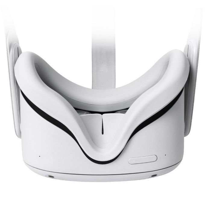 VR Silicone Mask Face Cover Face Pad For Quest 2 Comfortable White