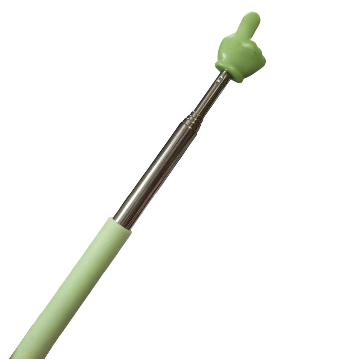 Extendable Finger Stick Telescopic Handheld Presenter for Classroom Green