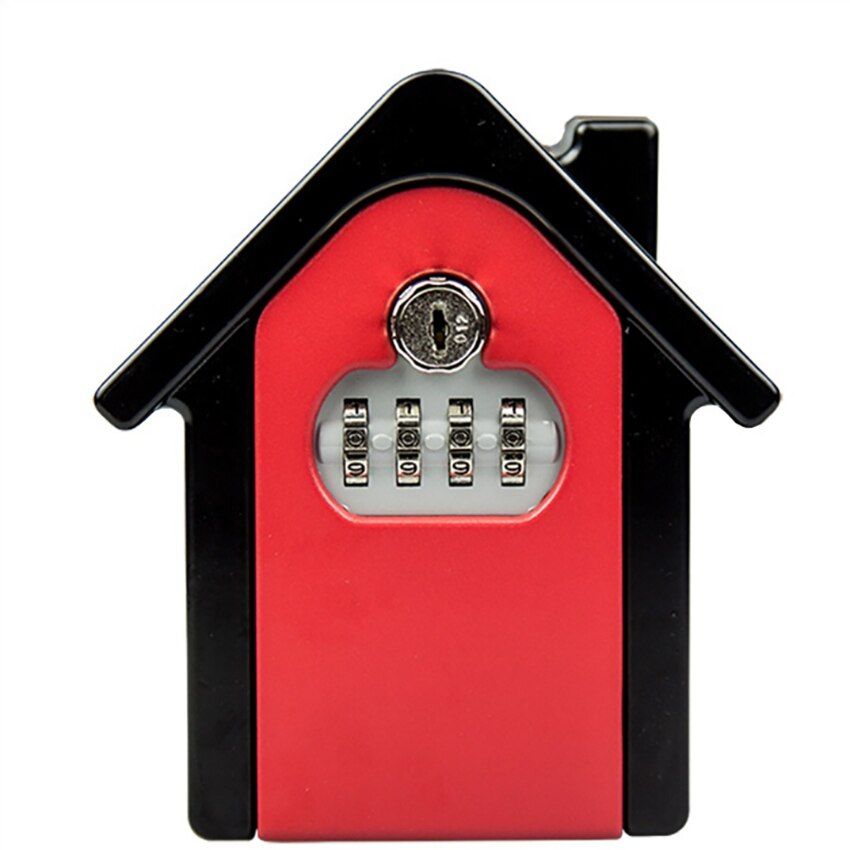 4 Digit Password Safe With Keys, Wall Mounted Car Key Box Safes Storage Boxes Money Saving Case, U Disk Jewelry Cipher Box Safe