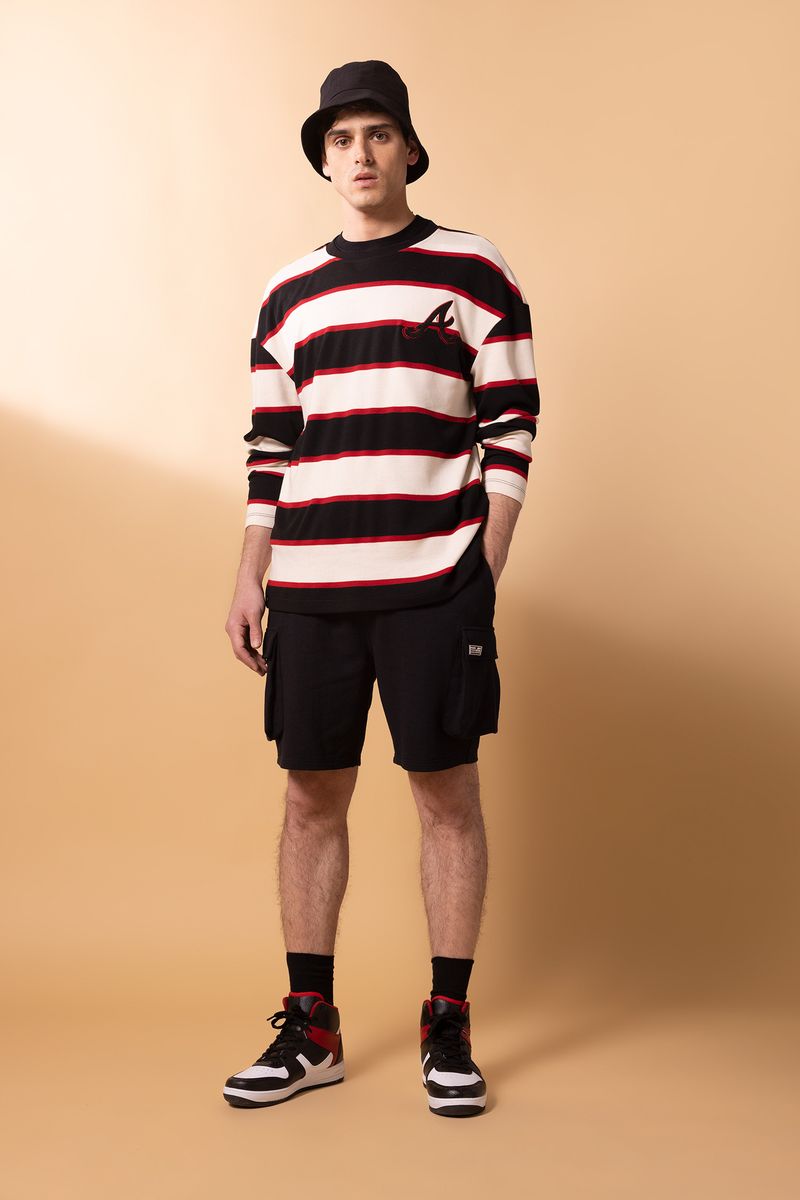 Man Young Regular Fit Knitted Short - Black