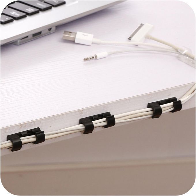 20Pcs Self-Adhesive Cable Management Clips Wire Holder Management