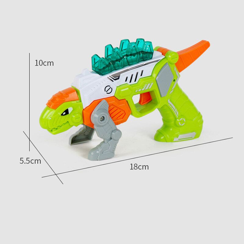 2 IN 1 Dinosaur Model Toy Fun For Kids Children Boys With Sound Light Gift [Green]